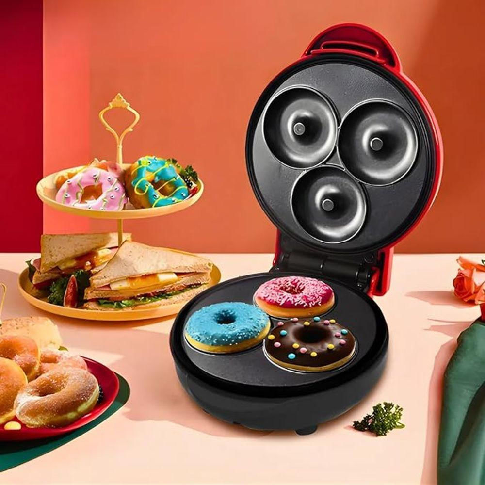 Máquina De Donuts Mini - Faz 3 Rosquinhas - 110V