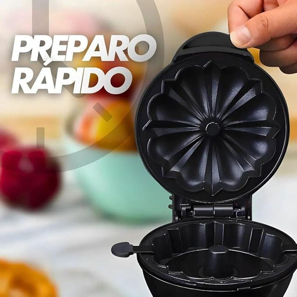 Mini Máquina De Bolo Caseiro Antiaderente E Portátil 110V