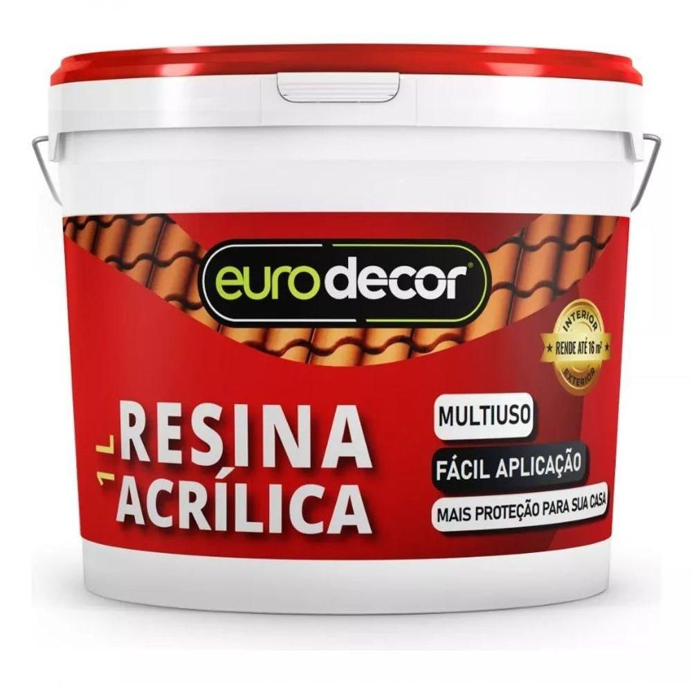 Resina Acrílica Incolor Base Agua Acetinado E Brilhante 1 Kg