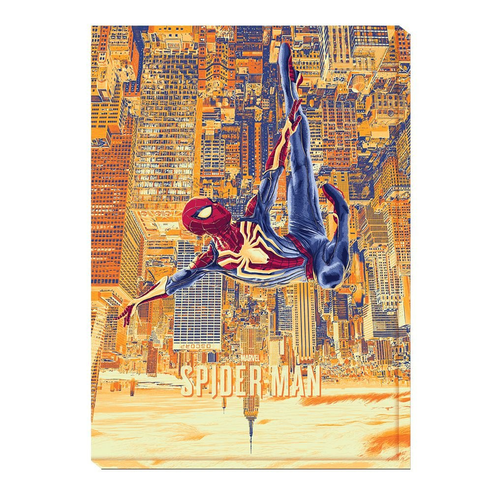 Quadro Tela 60x42cm HOMEM-ARANHA By Amaury Filho - Beek