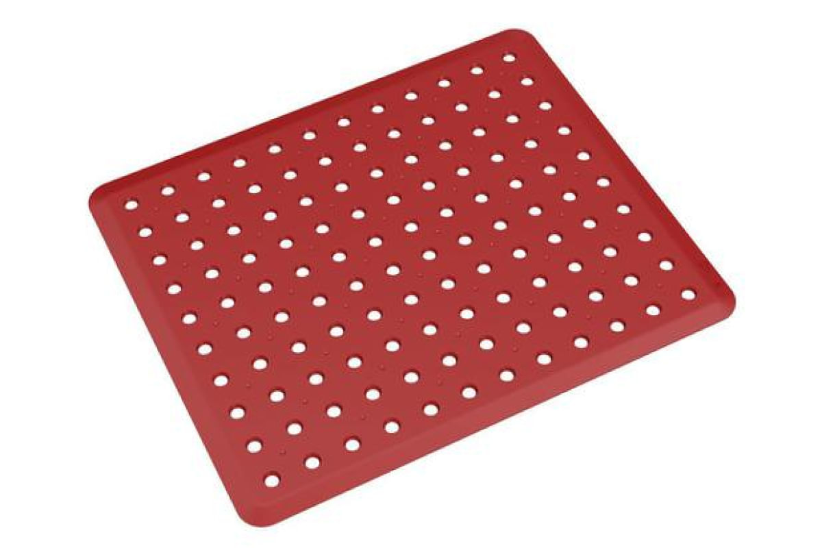 Grade de Pia Basic 32,8 x 27,8 x 0,3 cm - Vermelho Coza