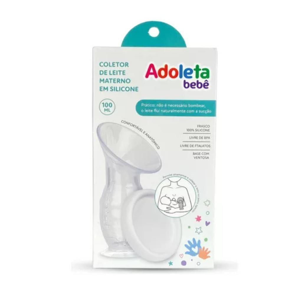 Bomba Manual Cajovil Coletor De Leite Materno Em Silicone Branco