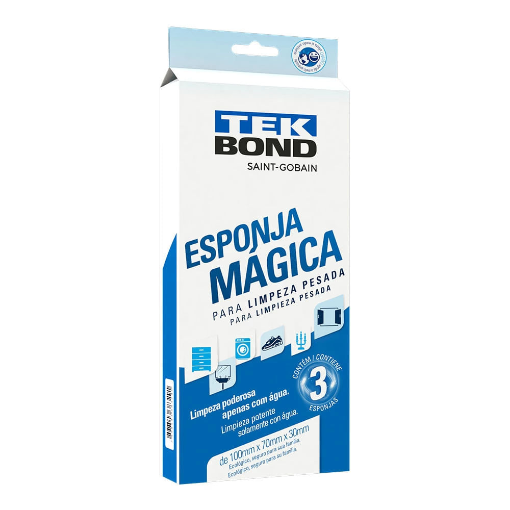 Esponja Mágica Tekbond Embalagem 3 Unidades