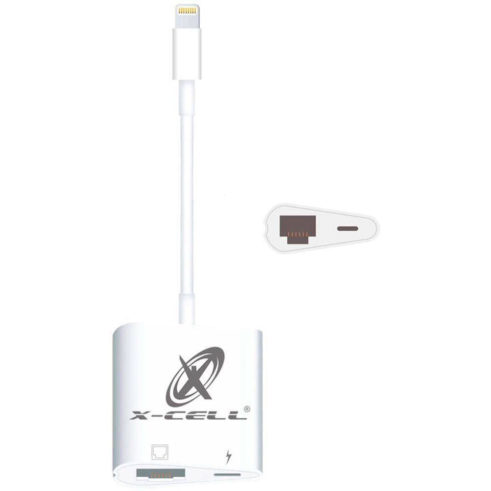 Adaptador Ethernet Lightning Rj45  Branco