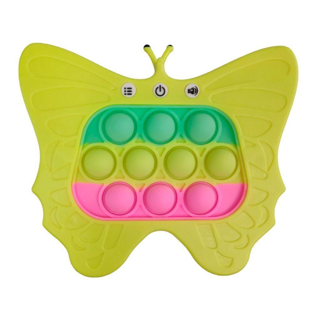 Pop It Mini Game Borboleta Interativo 4 Modos Som Luz Jogo Ansiedade Anti Estresse Relaxante Fidget