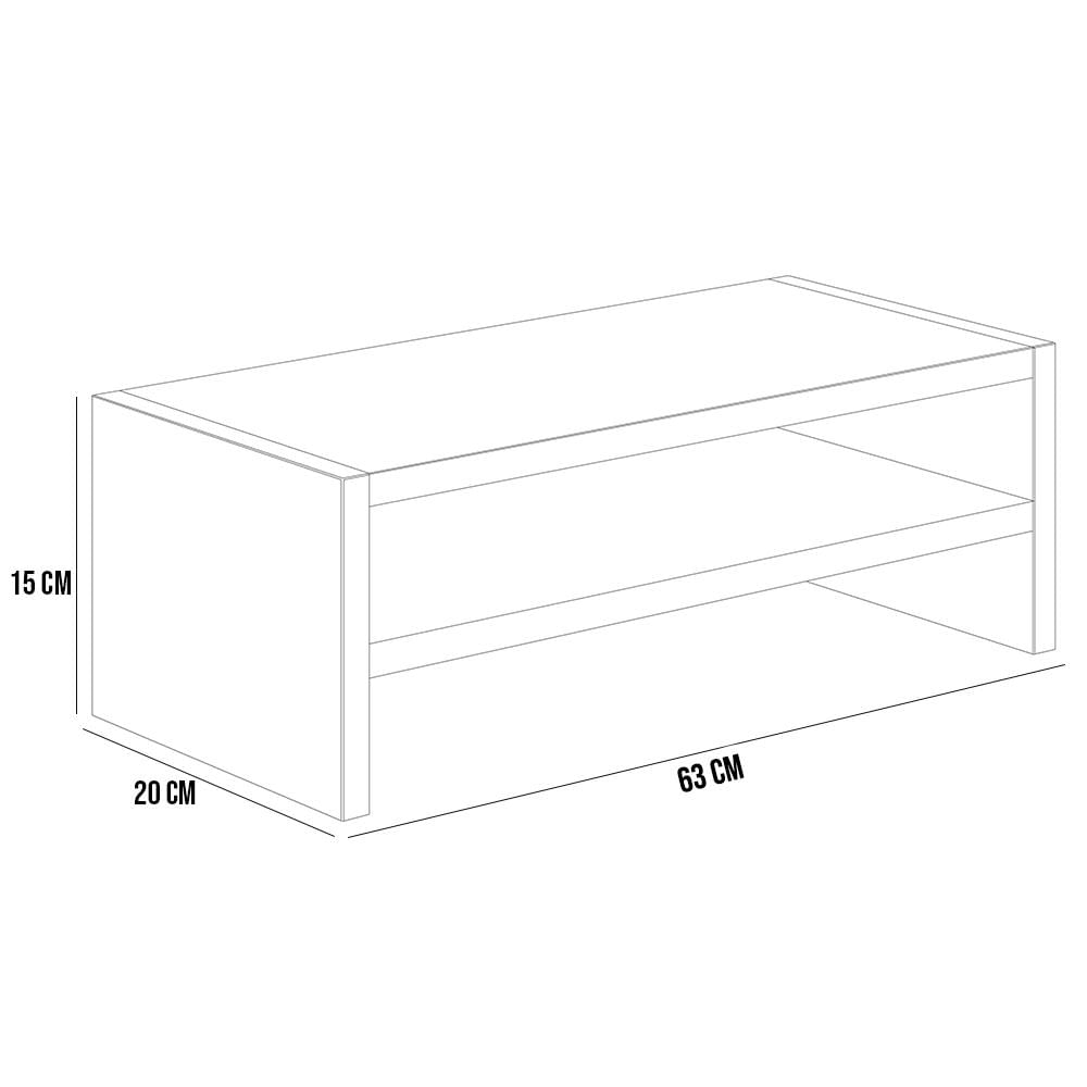 Suporte Para Monitor Stand Home Office Lap 63 cm L03 Cinza - Lyam