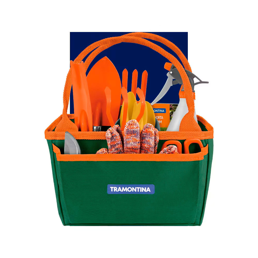 Kit para Jardinagem Tramontina com Bolsa em Lona 13 Peças