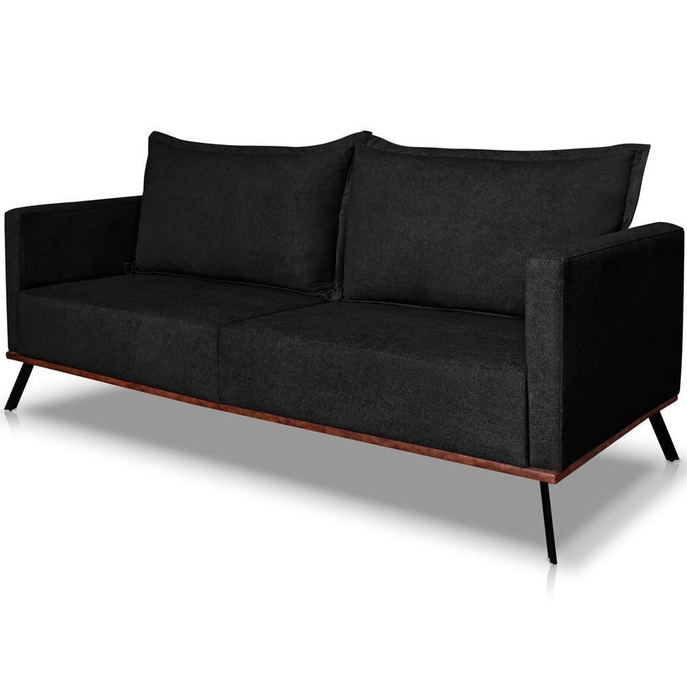 Sofa Aya 3 Lugares Para Sala De Estar 200cm Boucle 3304 Ezz 3304