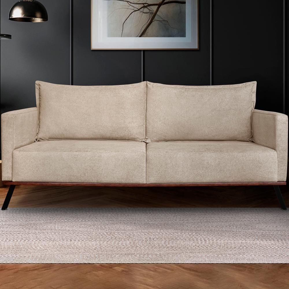 Sofa Aya 2 Lugares Para Sala De Estar 180cm Boucle 3301 Ezz 3301