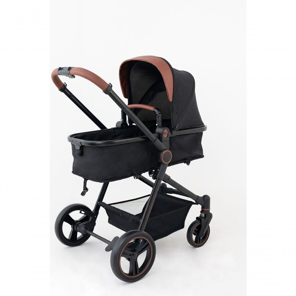 Carrinho De Passeio Galzerano Ivy 0 A 15kg Com Cesto Moises Preto