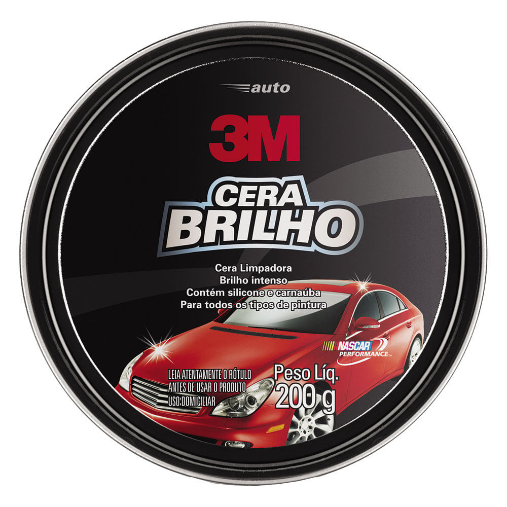 Auto Cera Brilho Com Silicone E Carnauba Lata 200G - 3M