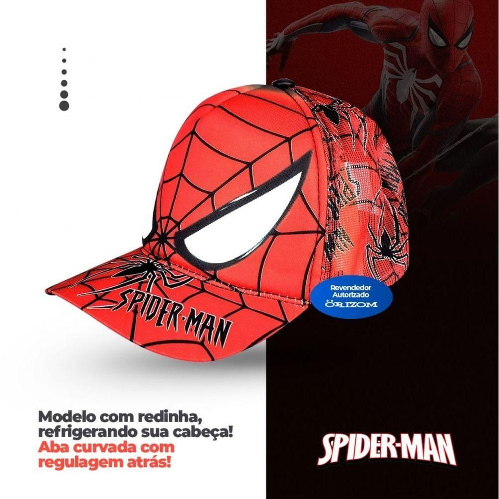 Trucker Redinha Ajustavel Infantil Homem Aranha Adolescente