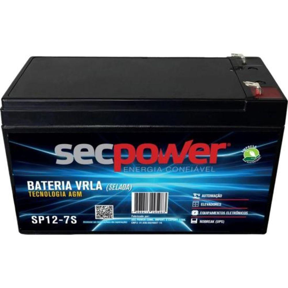 Bateria Selada 12v 7ah Sp12-7s Secpower