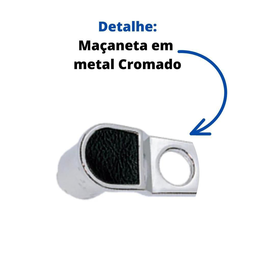 2 Maçanetas Internas Cromadas Modelo Estorte Fusca 59 A 86 - Un - 2 [f103]