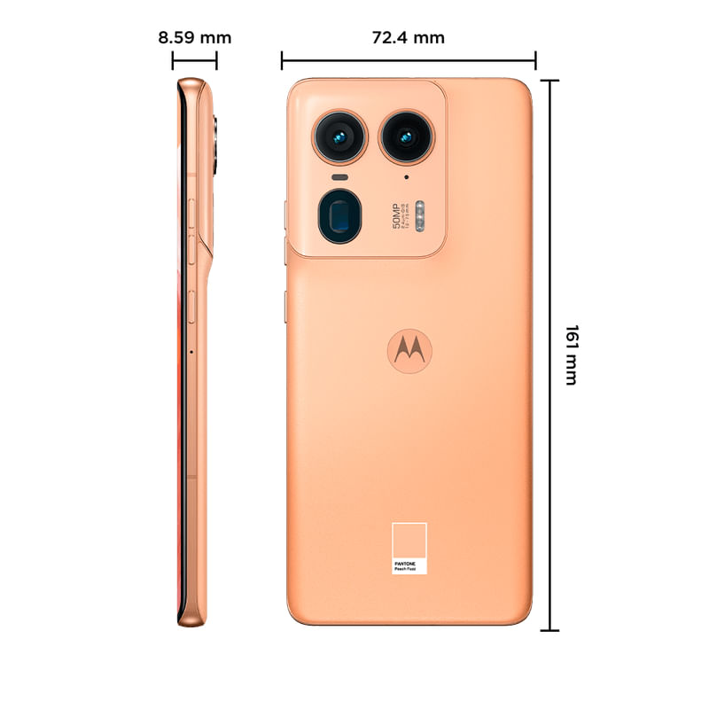 Smartphone Motorola Edge 50 Ultra 5G 512GB - Peach Fuzz, 24GB RAM Boost, Câmera 50MP Ultra-Pixel, Selfie 50MP e Tela 6,7 - Moto AI