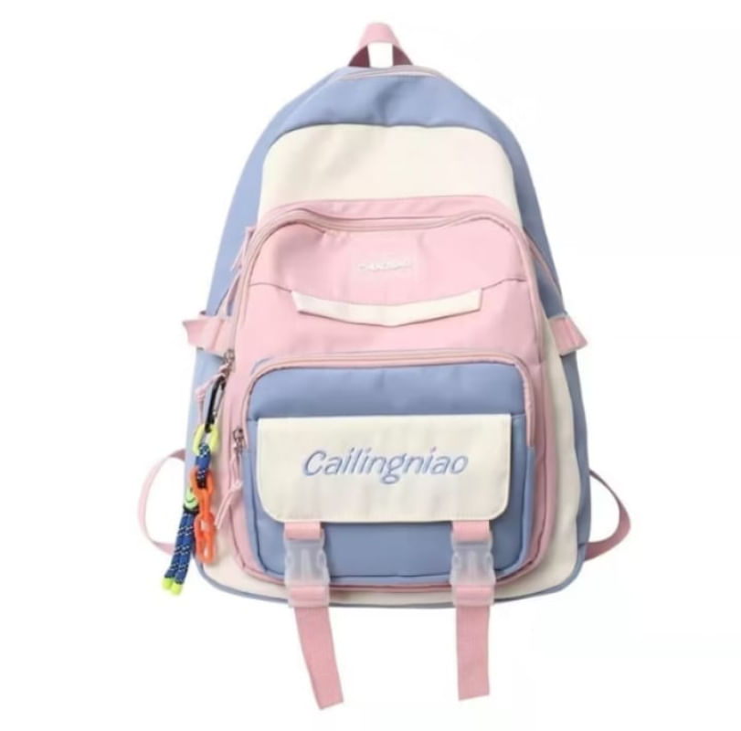 Mochila Feminina Escolar Passeio Coreano Grande Capacidade Impermeável