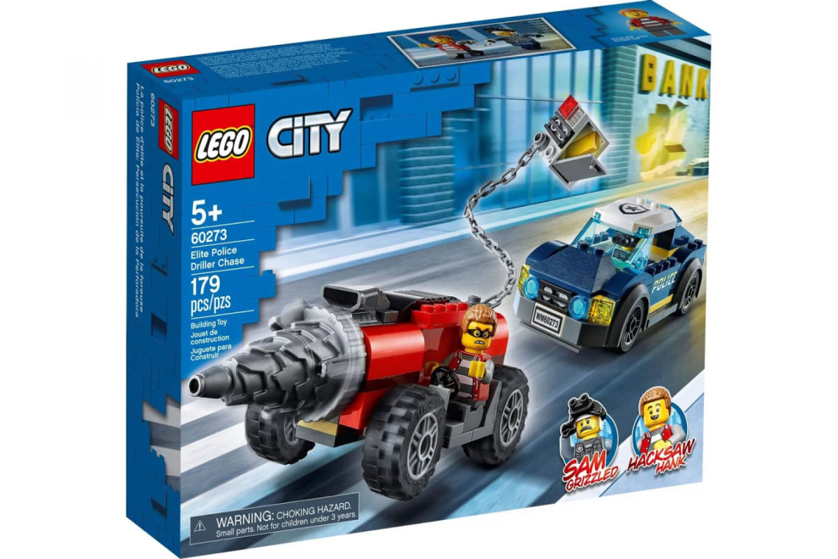 Policia Elite perseguição carro perfurador - Lego 60273