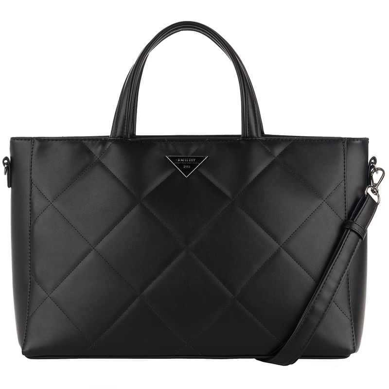 Bolsa Tote Transversal Feminina Rafitthy 28.24163 Monograma Preto