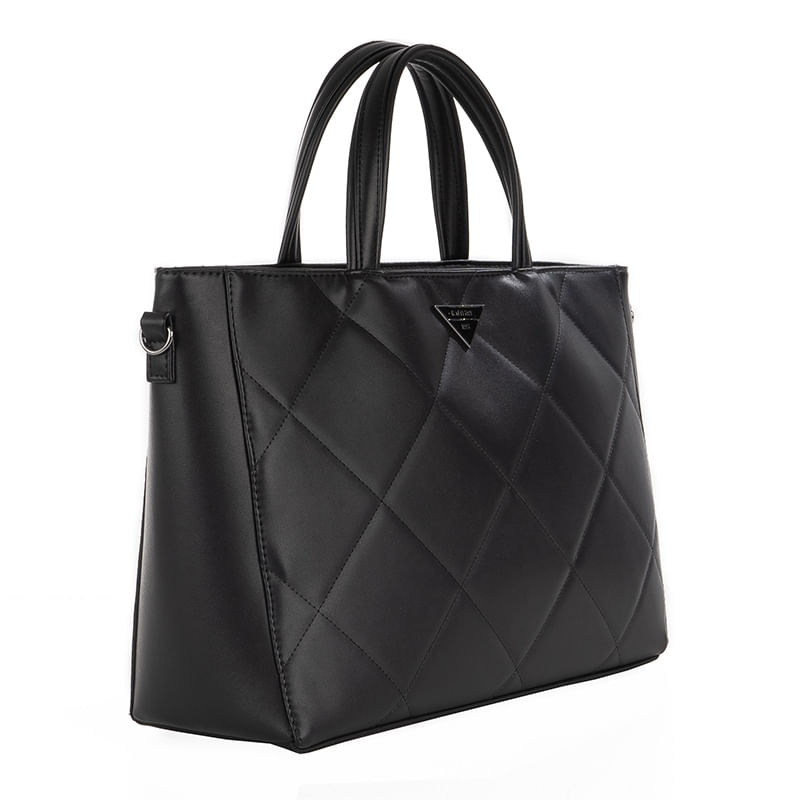 Bolsa Tote Transversal Feminina Rafitthy 28.24163 Monograma Preto