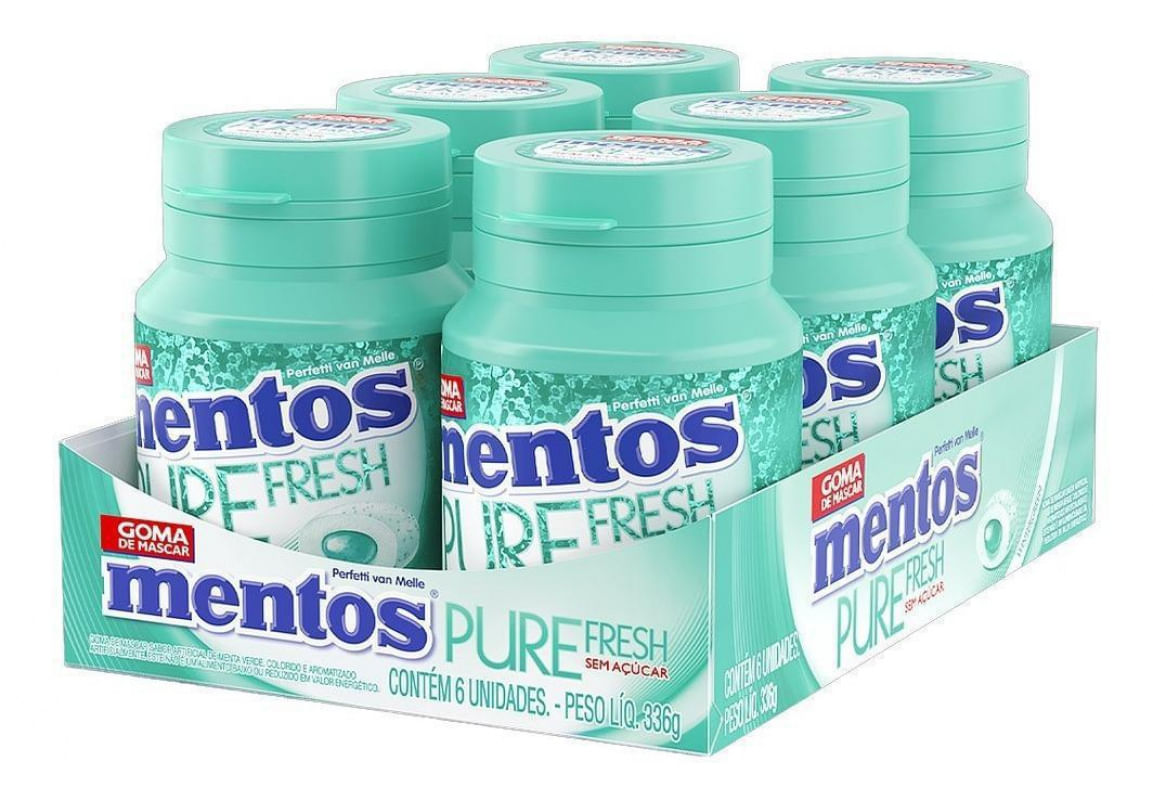 Mentos Pure Fresh Wintergreen Garrafa 6Un