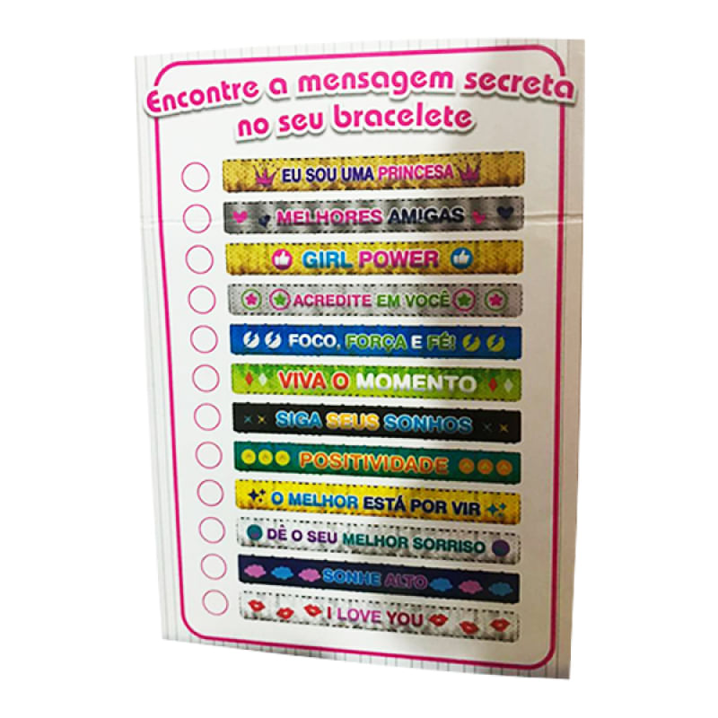 Pulseira Bracelete My Style Magic Frase Sortida - Multikids