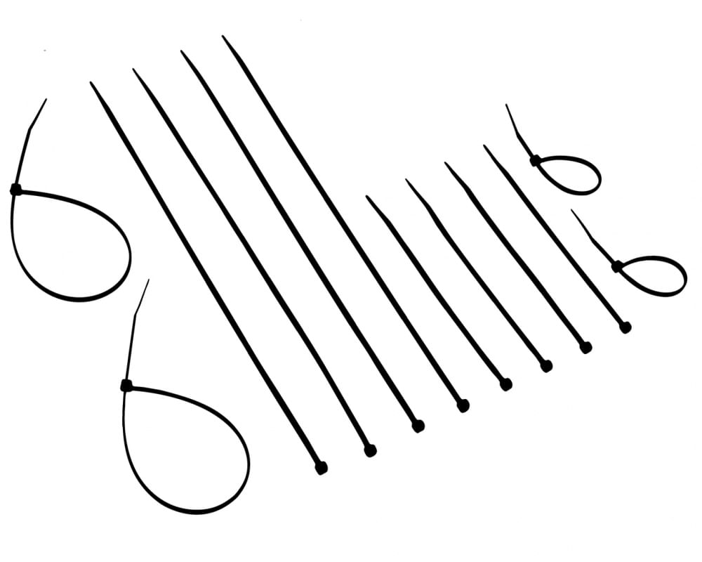 Abracadeira Nylon Brasfort 2,5Mmx100Mm Pt 100Pcs 8852