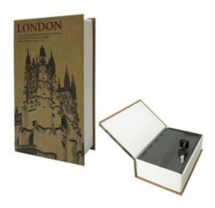 Cofre Livro Estampado London Tamnho G - Western