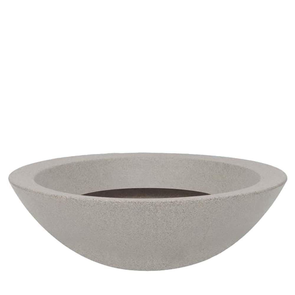 Vaso Bowl Malta Fosco 54x17cm Granito Pedra