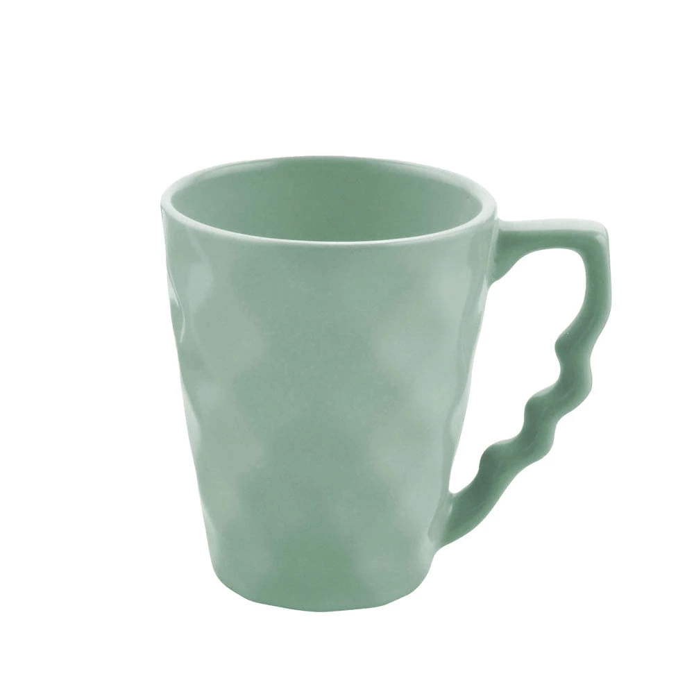 Caneca em Cerâmica Fratelli Diamond Soft Acqua 240ml