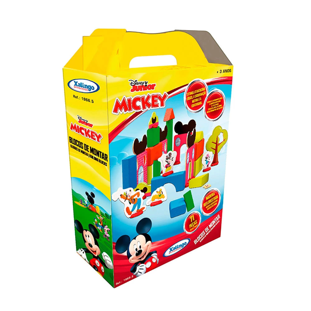 Blocos de Montar Xalingo Mickey Disney com 71 Peças