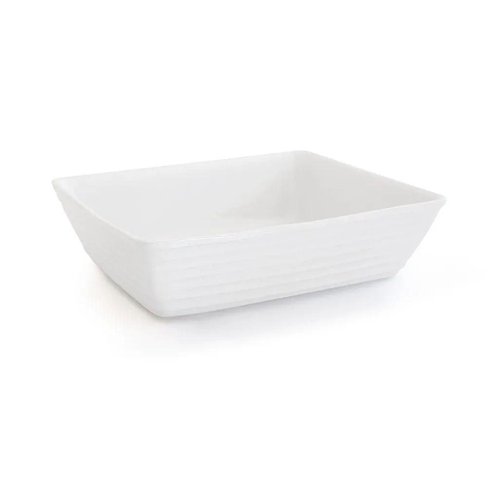 Assadeira Retangular 33cm Gourmet Branco - Jomafe