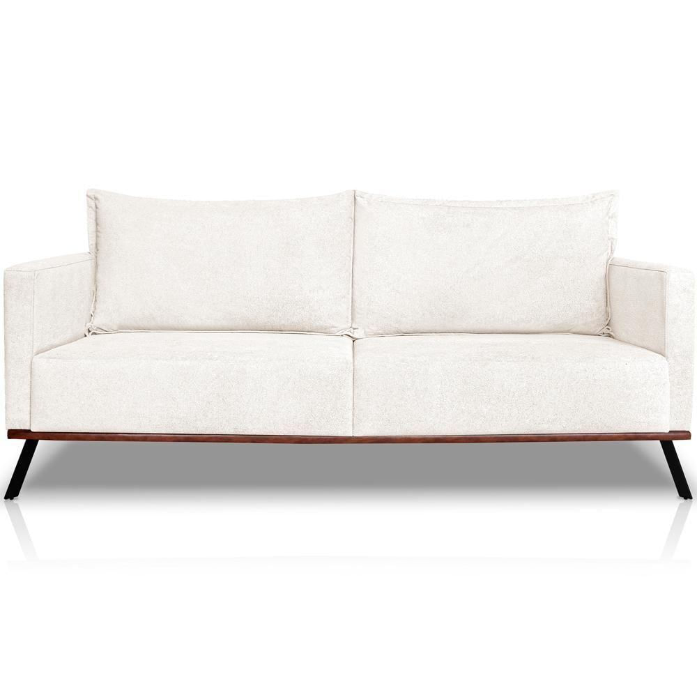 Sofa Aya 3 Lugares Para Sala De Estar 220cm Boucle 3300 Ezz 3300