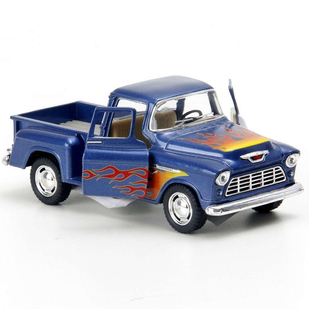 Miniatura Metal Chevrolet Chevy Stepside Azul 1955 Kt5330dfm