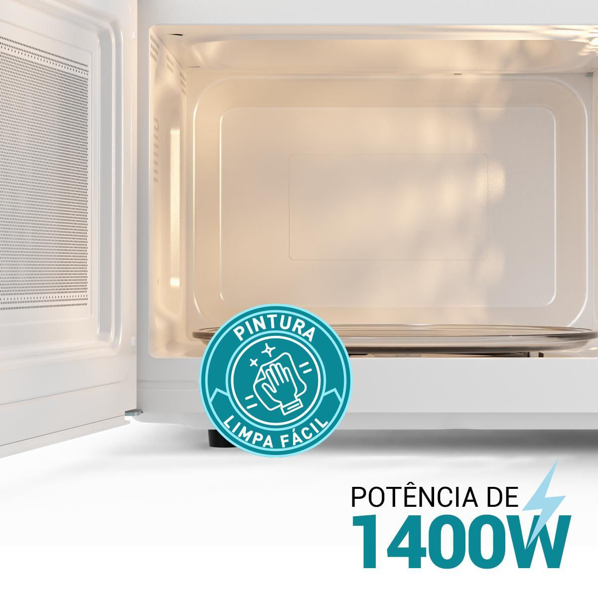 Micro-ondas 33L Philco PMO38B Limpa Fácil 1400W 220V