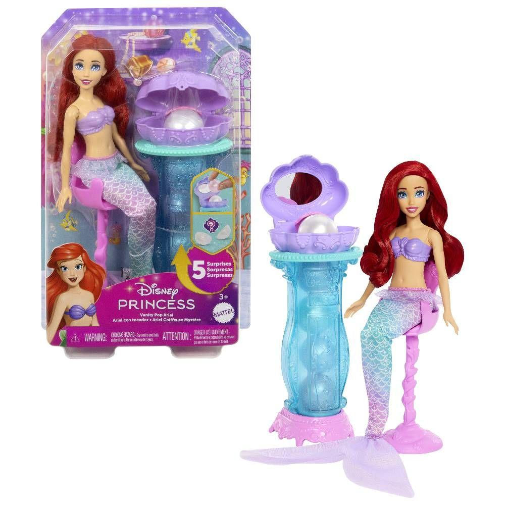 Disney Princesa Ariel com Acessórios Surpresa - Mattel