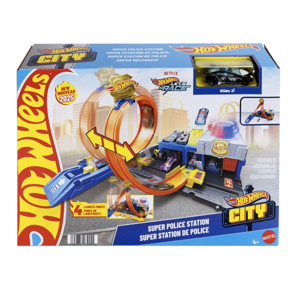 Hot Wheels City Super Delegacia de Polícia - Mattel