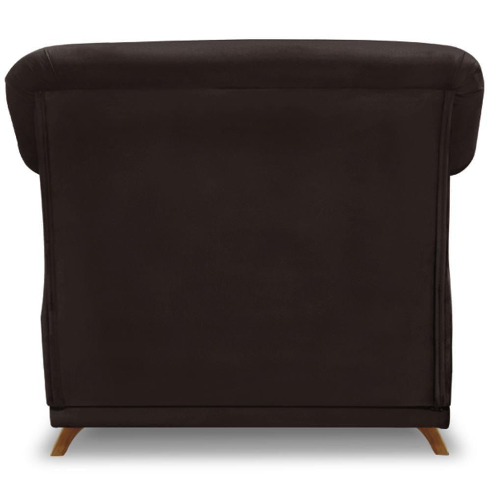 Poltrona Decorativa Retro Polo Com Almofada Suede 1102 Ezz 1102