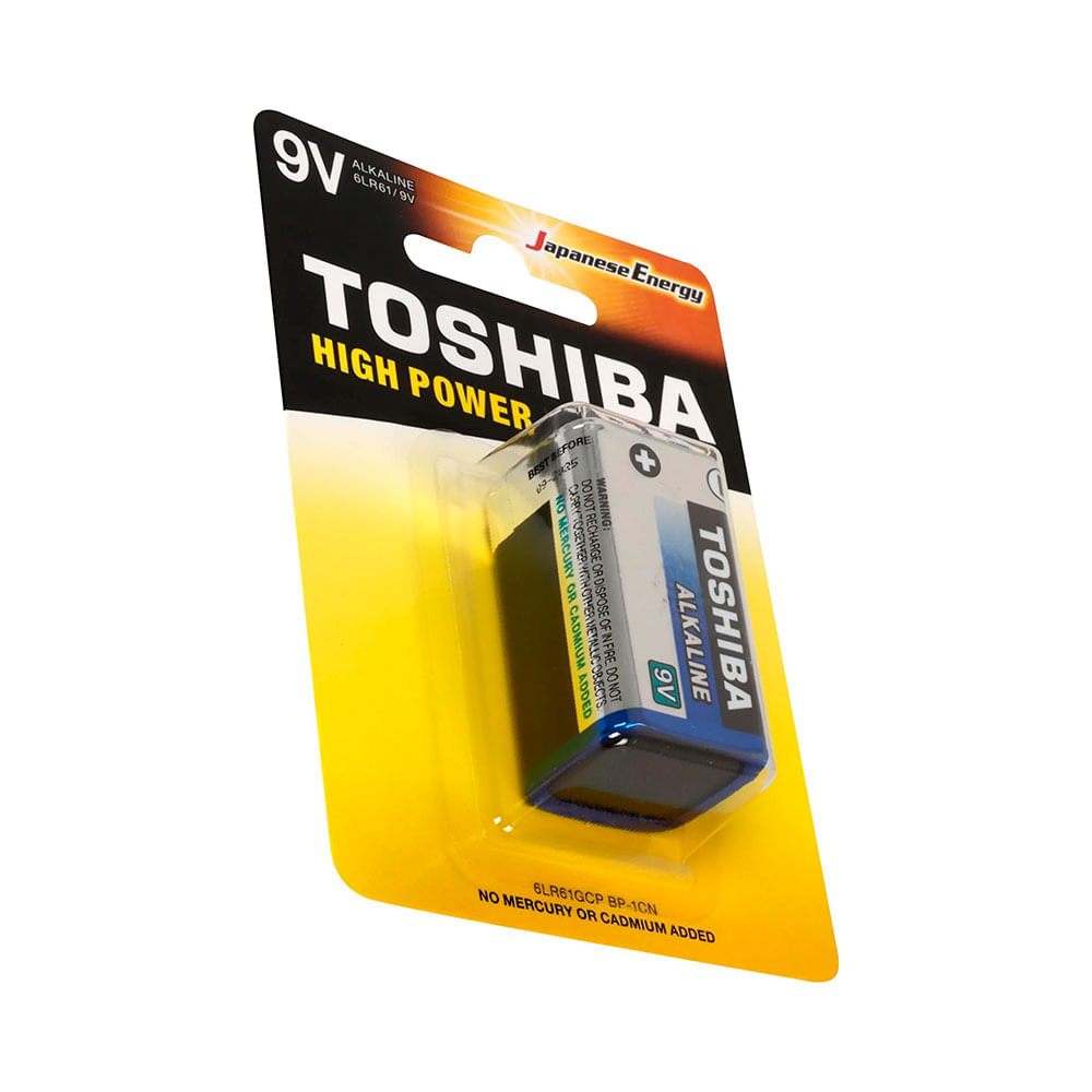 Bateria Alcalina Toshiba 6LR61GCP 9 Volts - AC3032