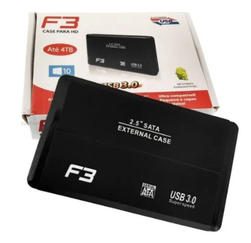 Case Externa Para Hd SATA 2,5" Usb 2.0 até 4TB - CS-U2