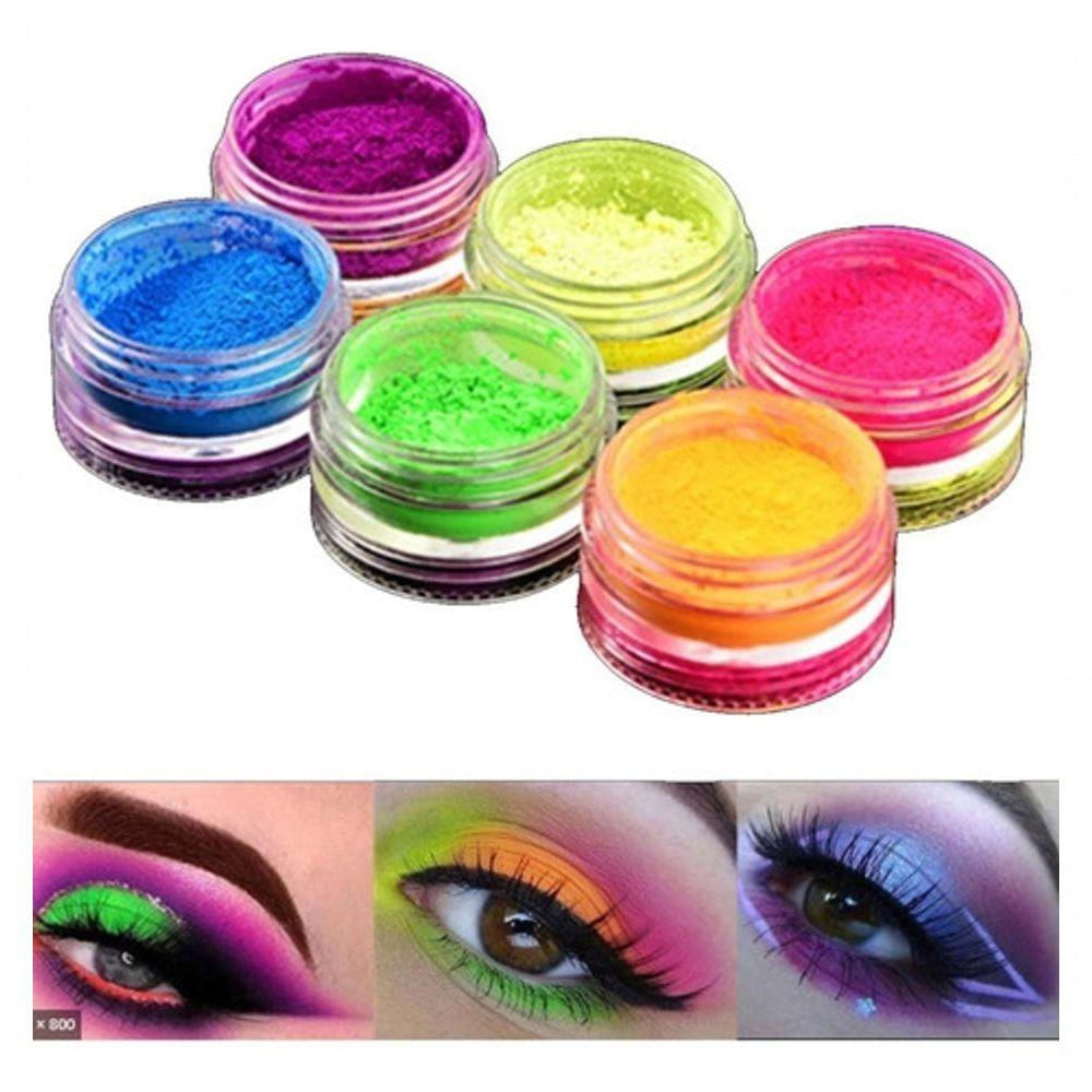 Kit C/36 Glitter Rosto Pó Neon Carnaval Fantasia