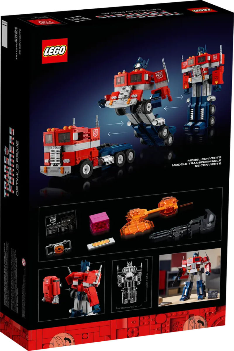 Lego Optimus Prime Transformers 2 Em 1 1508 Peças - 10302