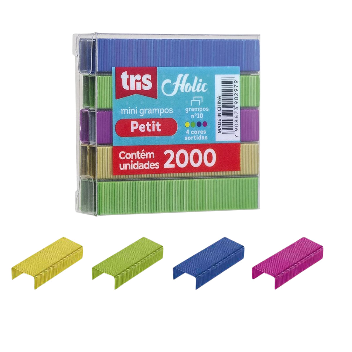 GRAMPOS COLORIDOS N10 - 2000 UNI - HOLIC FOFURICES - TRIS