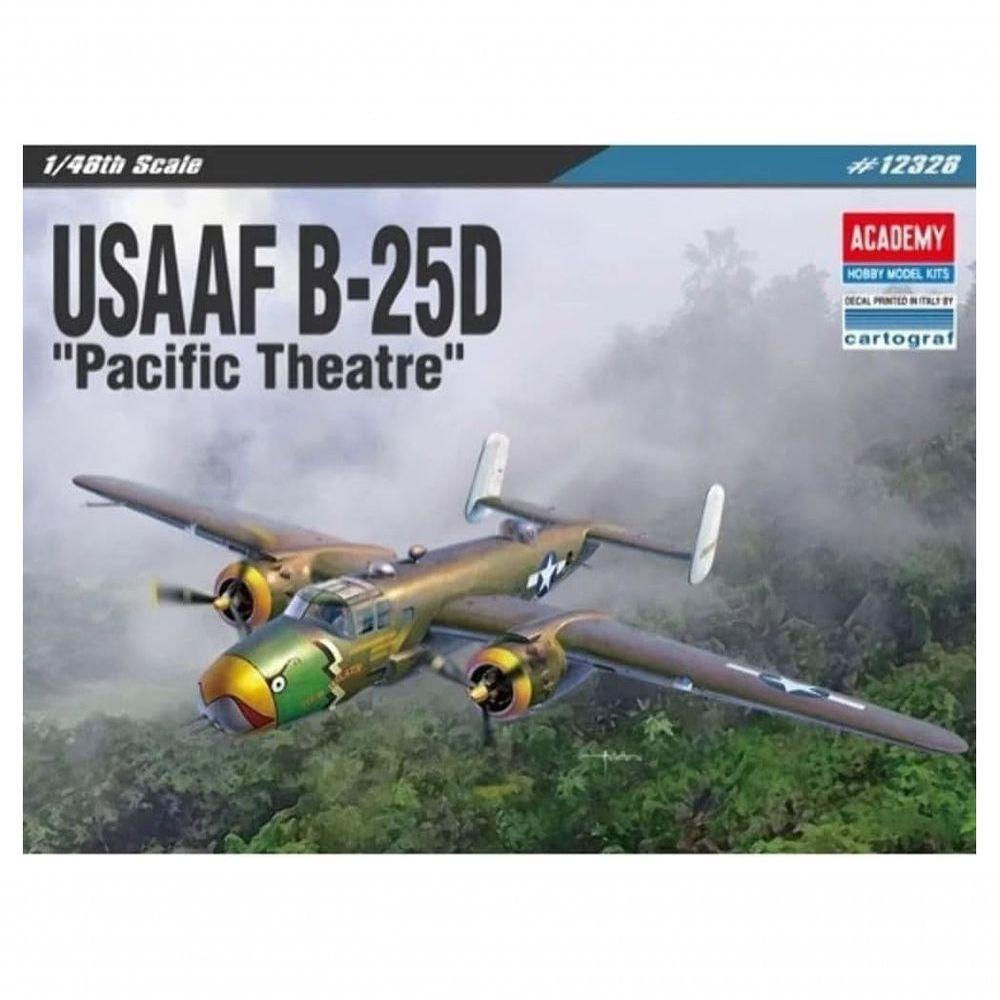 Academy 1-48 B-25d Mitchell 'pacific Theater' - Kit de Montagem Detalhado