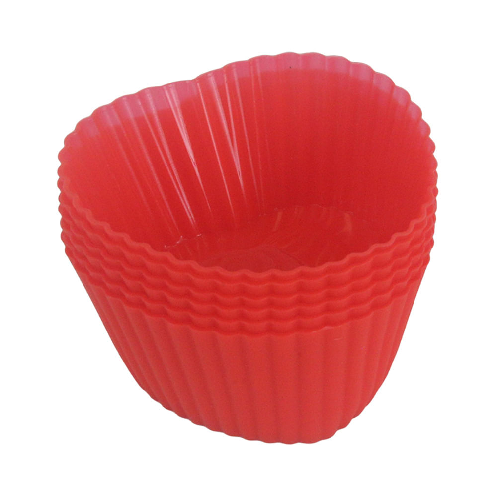 Forma para Cupcake Le com 6 Peças SE-129 Cores Diversas  - Item Sortido