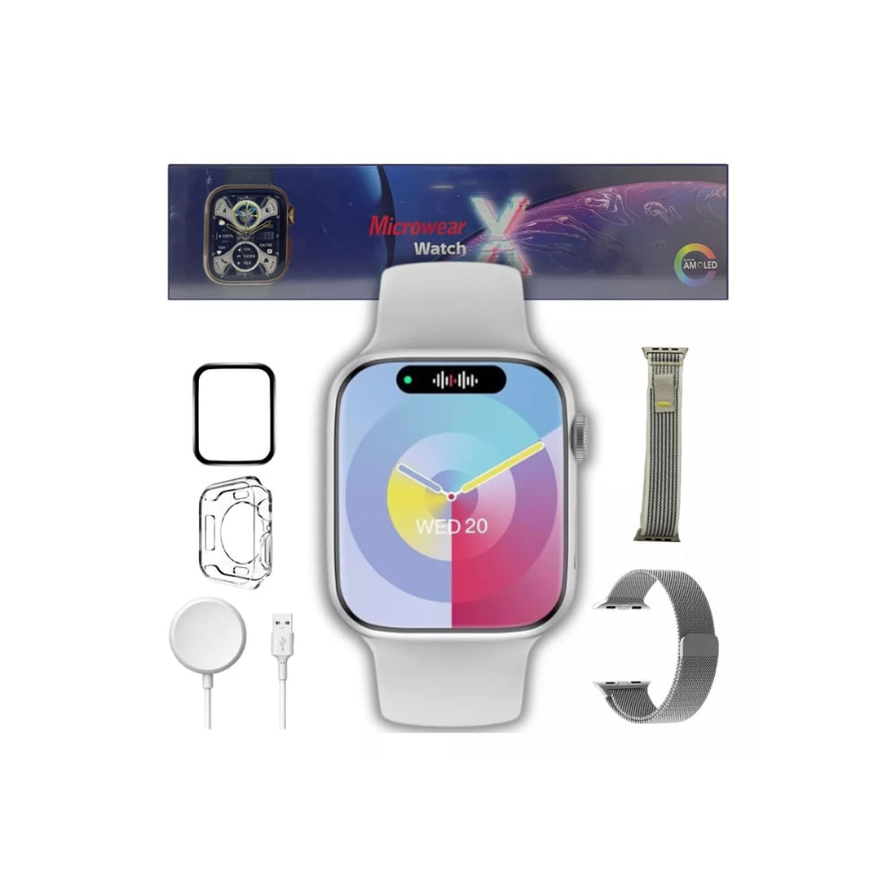 Relogio Smartwatch Microwear Watch X 2 - Tudo em Caixa