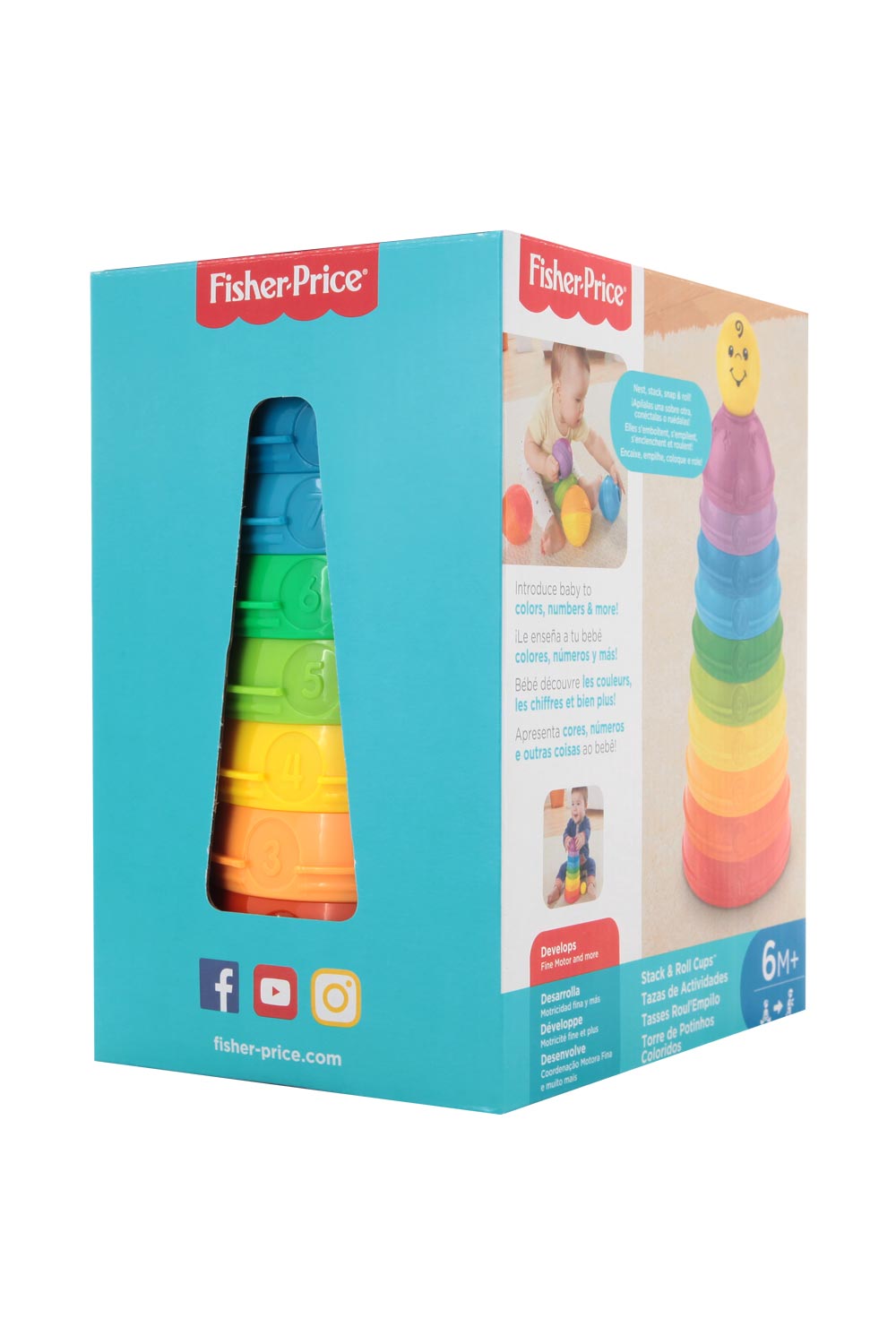 Torre de Potinhos Coloridos Fisher Price