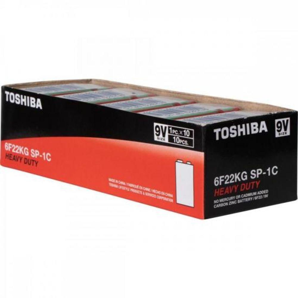 Bateria Zinco 9v 6f22kg (c/10 Baterias) Toshiba - Cxf / 10