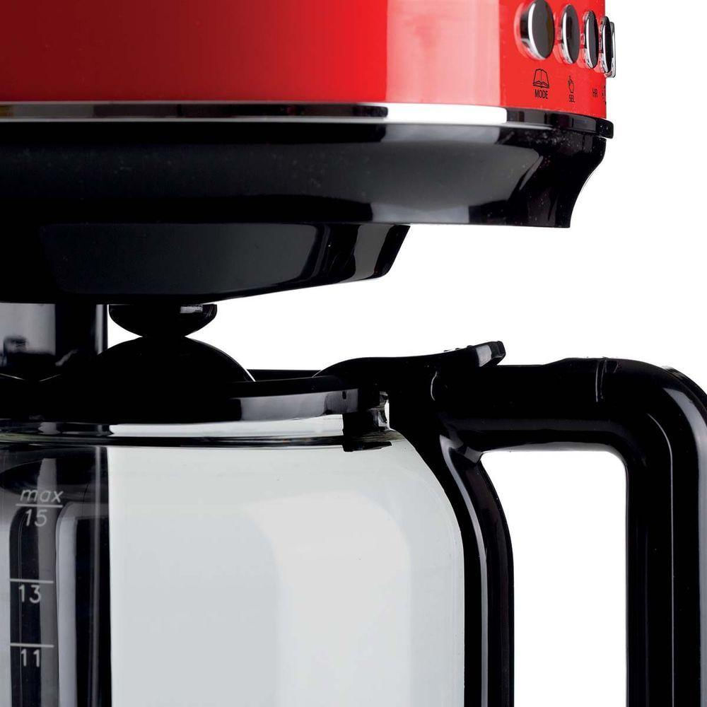 Máquina De Café Programável Moderna 220V Ariete Vermelho