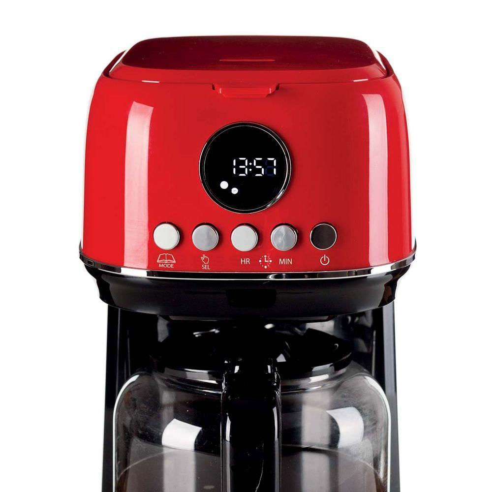 Máquina De Café Programável Moderna 220V Ariete Vermelho