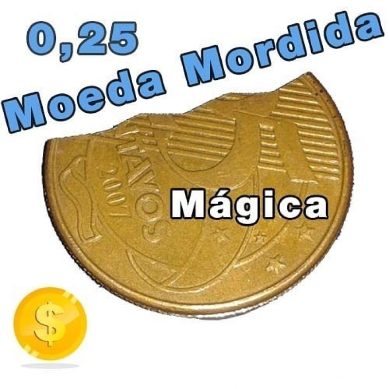 Moeda Mordida de R$ 0,25 - Ifcat